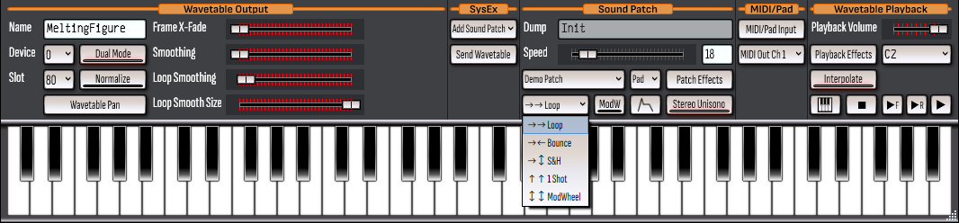 Patch type selection